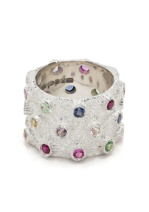 Bleue Burnham Grow With You sapphire band ring - Silver