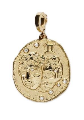 Azlee 18kt yellow gold large Of The Stars Gemini pendant charm
