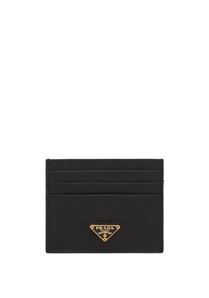 Prada logo-plaque card holder - Black