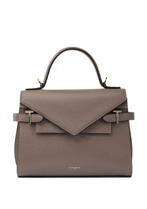 Le Tanneur medium Emilie double-flap tote bag - Brown