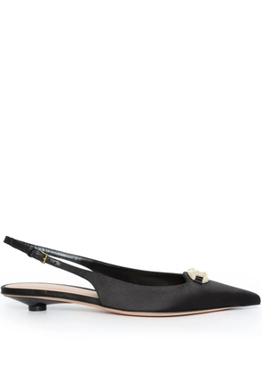 Valentino Garavani VLogo-Signature slingback pumps - Black
