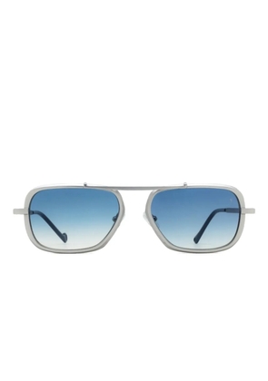 Eyepetizer Colonial titanium double-bridge sunglasses - Silver