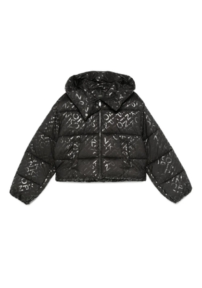 PINKO logo-print puffer jacket - Black