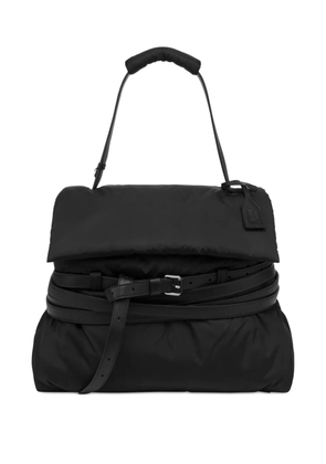 Moschino Tie M belted tote bag - Black