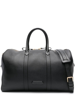 TOM FORD logo-patch leather holdall - Black