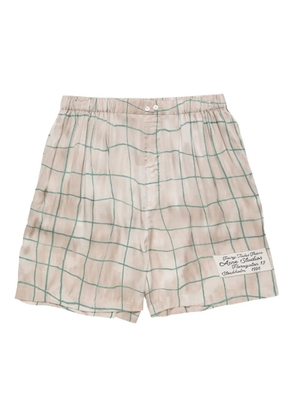Acne Studios check-pattern shorts - Pink