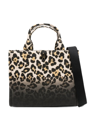 DKNY leopard-print tote bag - Black