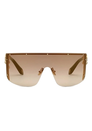 Roberto Cavalli chain-embellished shield sunglasses - D9937