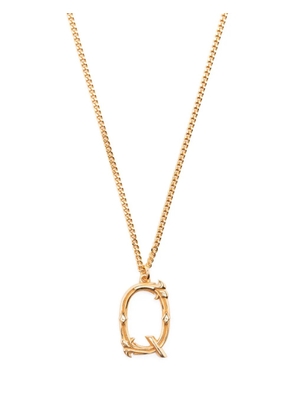 Emanuele Bicocchi Q letter pendant necklace - Gold