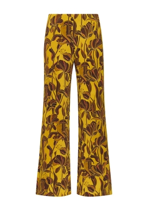 MALIPARMI Lily's Ballet floral trousers - Yellow