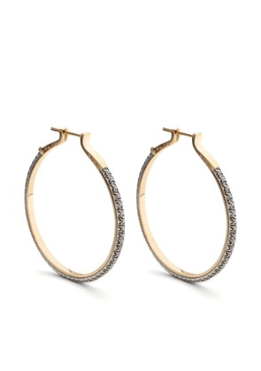 hum 18kt yellow gold Circular diamond earrings