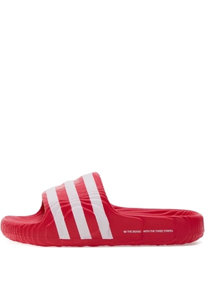 adidas logo-print slippers - Red