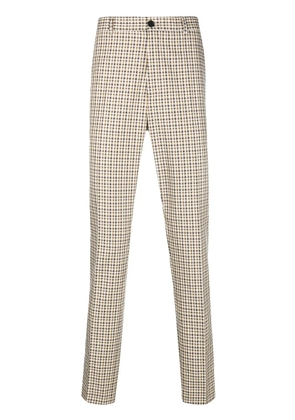 Kenzo checkered print tailored trousers - Neutrals