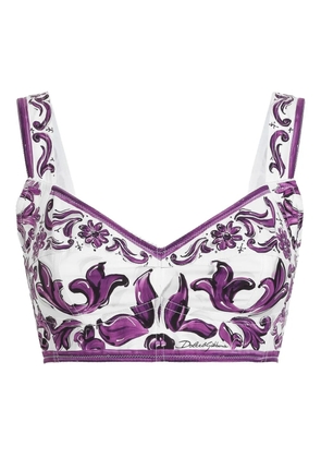 Dolce & Gabbana graphic-print top - White