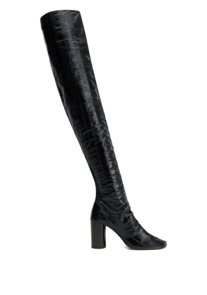 LEMAIRE leather boots - Black