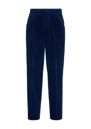 Brunello Cucinelli pleated corduroy trousers - Blue