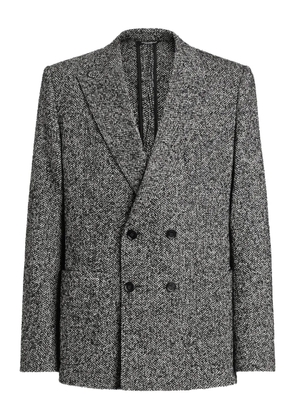 Dolce & Gabbana herringbone double-breasted blazer - Grey