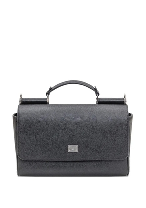 Dolce & Gabbana top-handle leather tote bag - Black