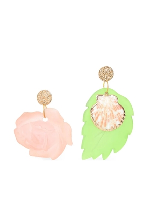 Amir Slama Bijoux floral-appliqué earrings - Pink
