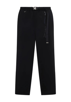 Mastermind Japan graphic-print belted trousers - Black