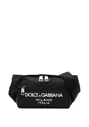 Dolce & Gabbana embossed-logo belt bag - Black