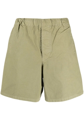Barbour elasticated-waist cotton bermuda shorts - Green