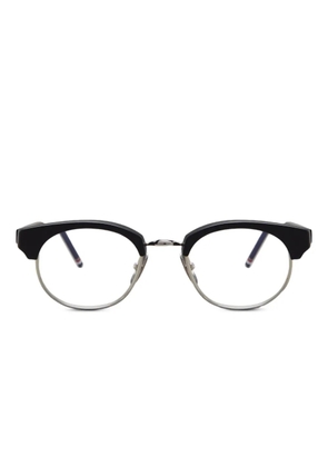 Thom Browne Eyewear oval-frame glasses - Black