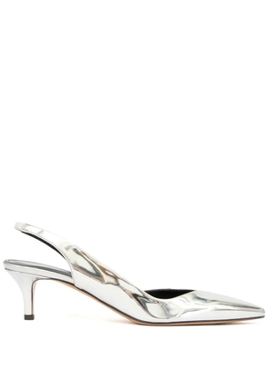 ISABEL MARANT Padim 50mm leather pumps - Silver