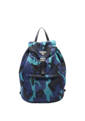 Prada Pre-Owned 2000s Tessuto Camouflage backpack - Blue