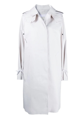 Cecilie Bahnsen single-breasted mid-length coat - White