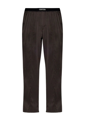 TOM FORD polka-dot pattern pyjama pants - Brown