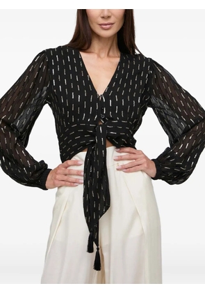 TWINSET tie-detail blouse - Black