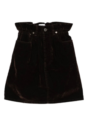 Miu Miu velvet mini skirt - Brown