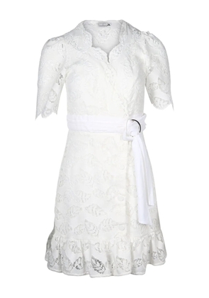 SANDRO broderie anglaise pleated dress - White
