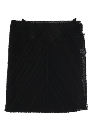 Pleats Please Issey Miyake pleated scarf - Black