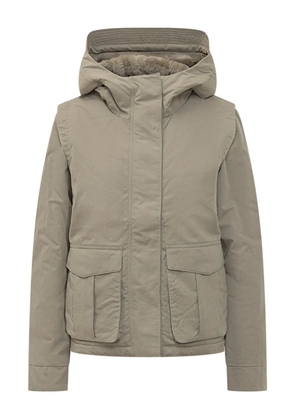 K-Way Ideler pocket hooded jacket - Neutrals
