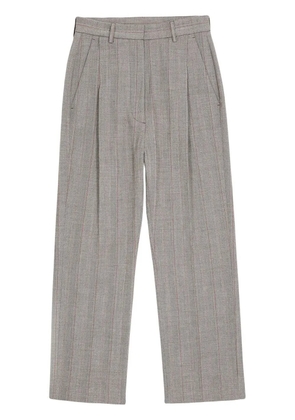 MM6 Maison Margiela pleated cropped trousers - Grey