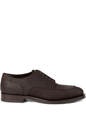 Brunello Cucinelli suede Derby shoes - Brown