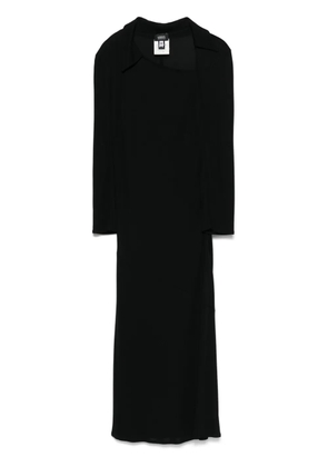 Versace Pre-Owned 2000s asymmetric-neck midi dress - Black