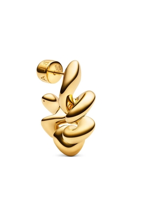 Maria Black Coil Hoop Medium - Gold