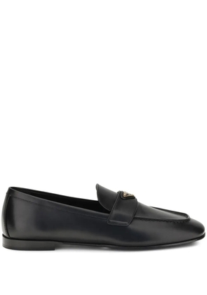 Prada leather loafers - Black
