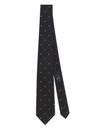 ETRO paisley jacquard silk tie - Black