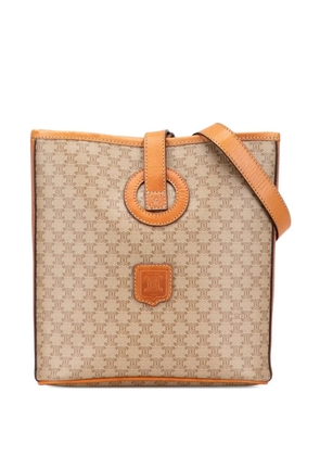 Celine Pre-Owned 2010 Macadam Coated Canvas crossbody bag - Brown