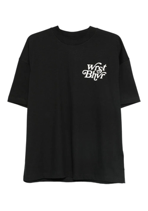 WRSTBHVR logo-print t-shirt - Black