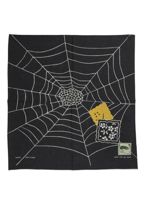 KAPITAL spiderweb graphic-print bandana - Black