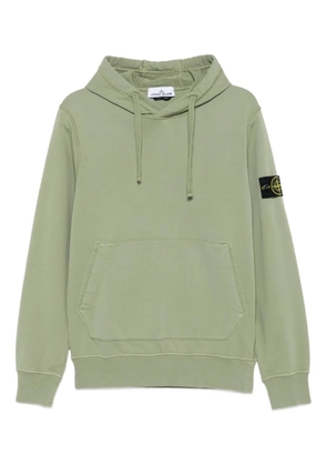 Stone Island Compass-motif hoodie - Green