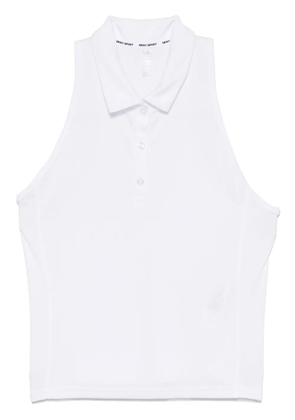 DKNY racerback polo tank - White