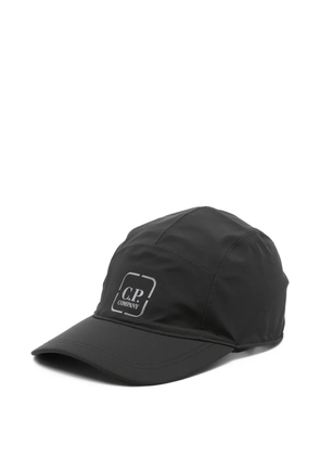 C.P. Company logo-plaque baseball cap - Black