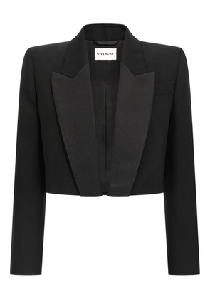 Givenchy peak-lapel padded-shoulder blazer - Black