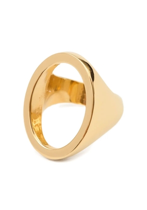 MM6 Maison Margiela Minimal logo 4mm ring - Gold